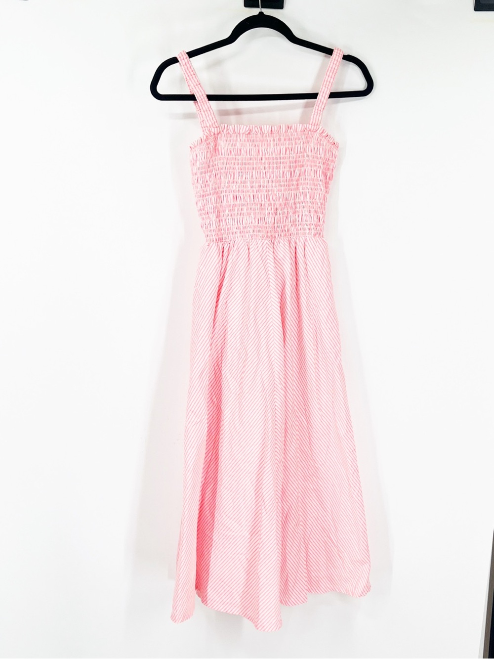 Vineyard Vines for Kentucky Derby Striped Hot Pink Midi Dress